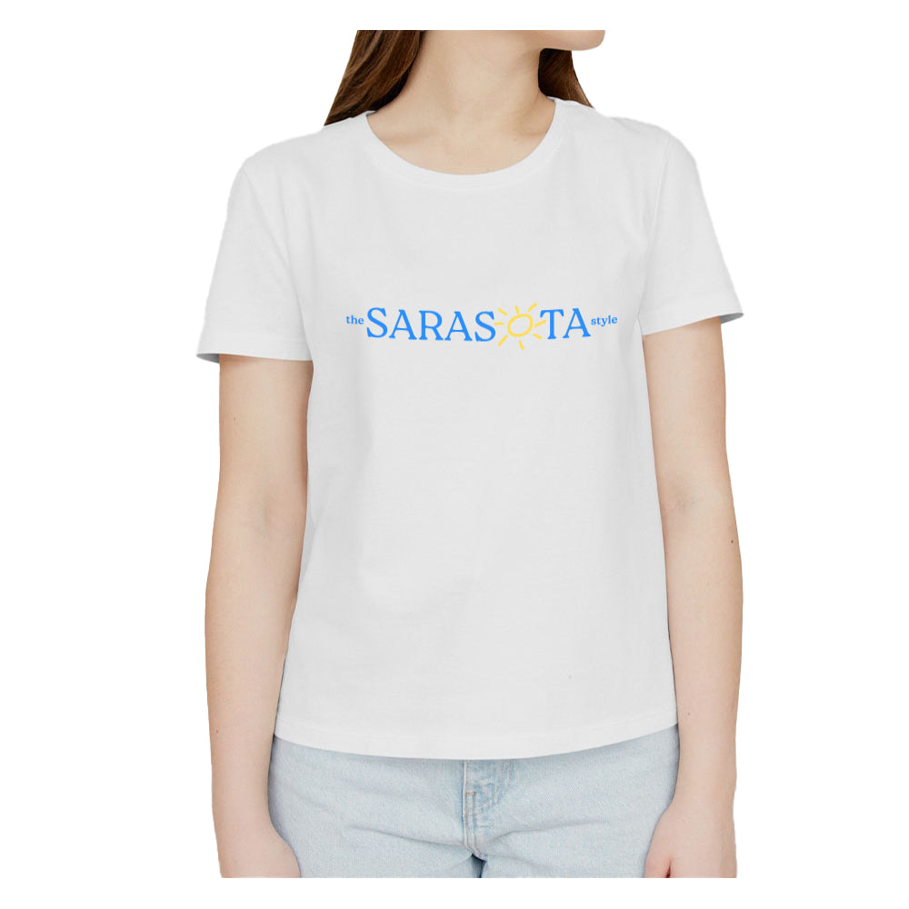 The Sarasota Style White Shortsleeve Unisex Tee