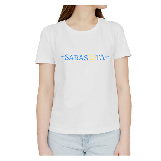 The Sarasota Style White Shortsleeve Unisex Tee